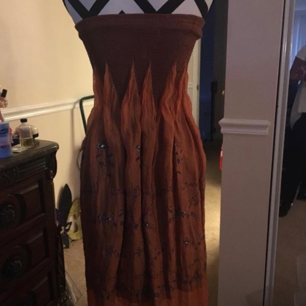 One Size Orange Conversion Dress/ - image 2